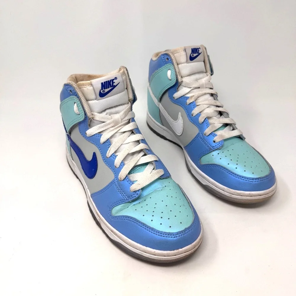 Nike Dunk High Next Nature Womens 6 Blue White Casual Sneakers Shoes Colorway - Picture 5 of 9